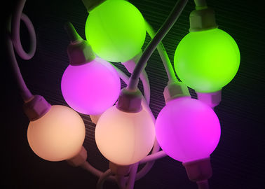 Bola del pixel del RGB LED del material del PVC 0,028 amperios de 25 a todo color Triklits direccionable