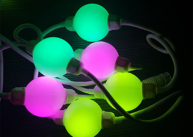 Bola del pixel del RGB LED del material del PVC 0,028 amperios de 25 a todo color Triklits direccionable