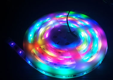 Bajo consumo de energía flexible programable de la tira SMD5050 0.336W del RGB LED