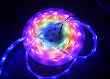 180 grados del RGB tensión LED de la tira flexible de baja controlada individualmente